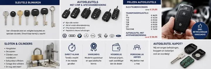 Sleutels bijmaken bij Harrie